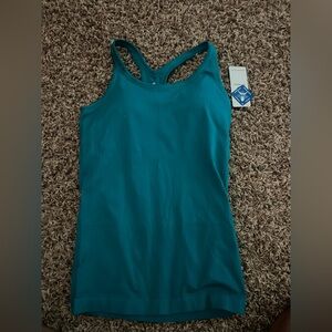 Teal Fitted Racerback Tank Top NWT Medium